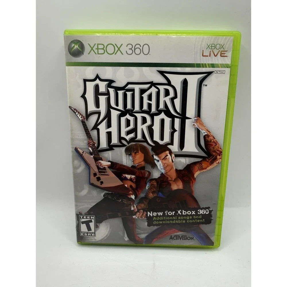 Guitar Hero II Microsoft Xbox 360 Game Complete CIB T Teen Activision Tested